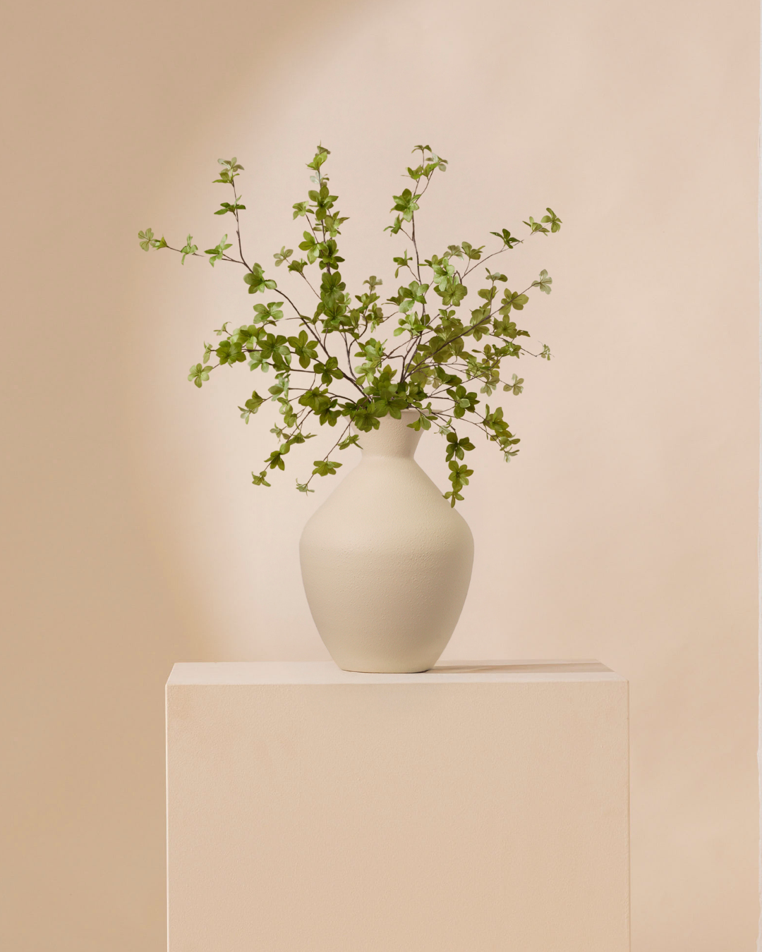 Lola vase 37 cm - cream texture