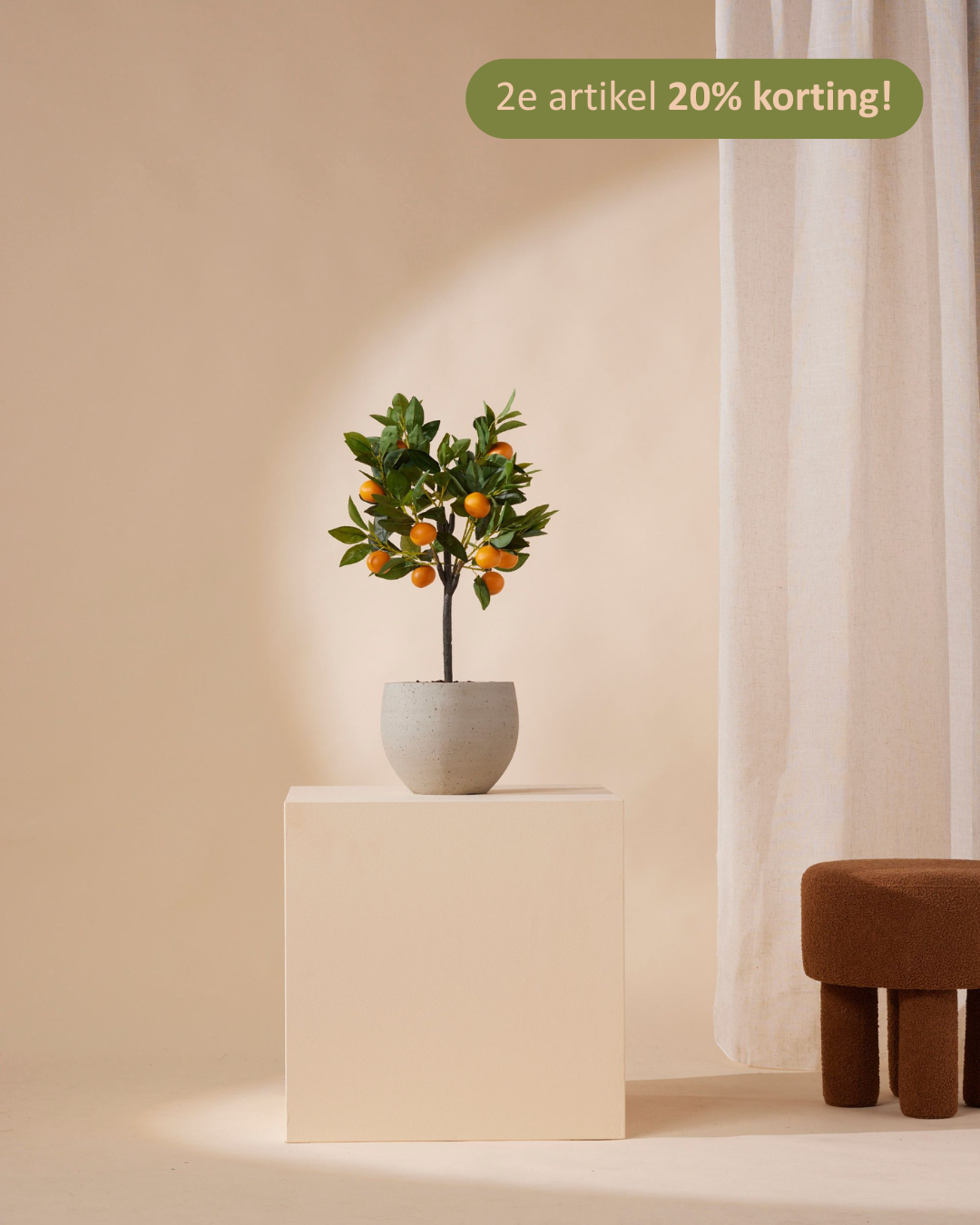 Kunstboompje Sinaasappel 72 cm