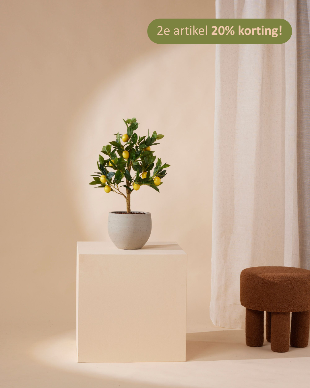 Kunstbaum Zitrone 72 cm