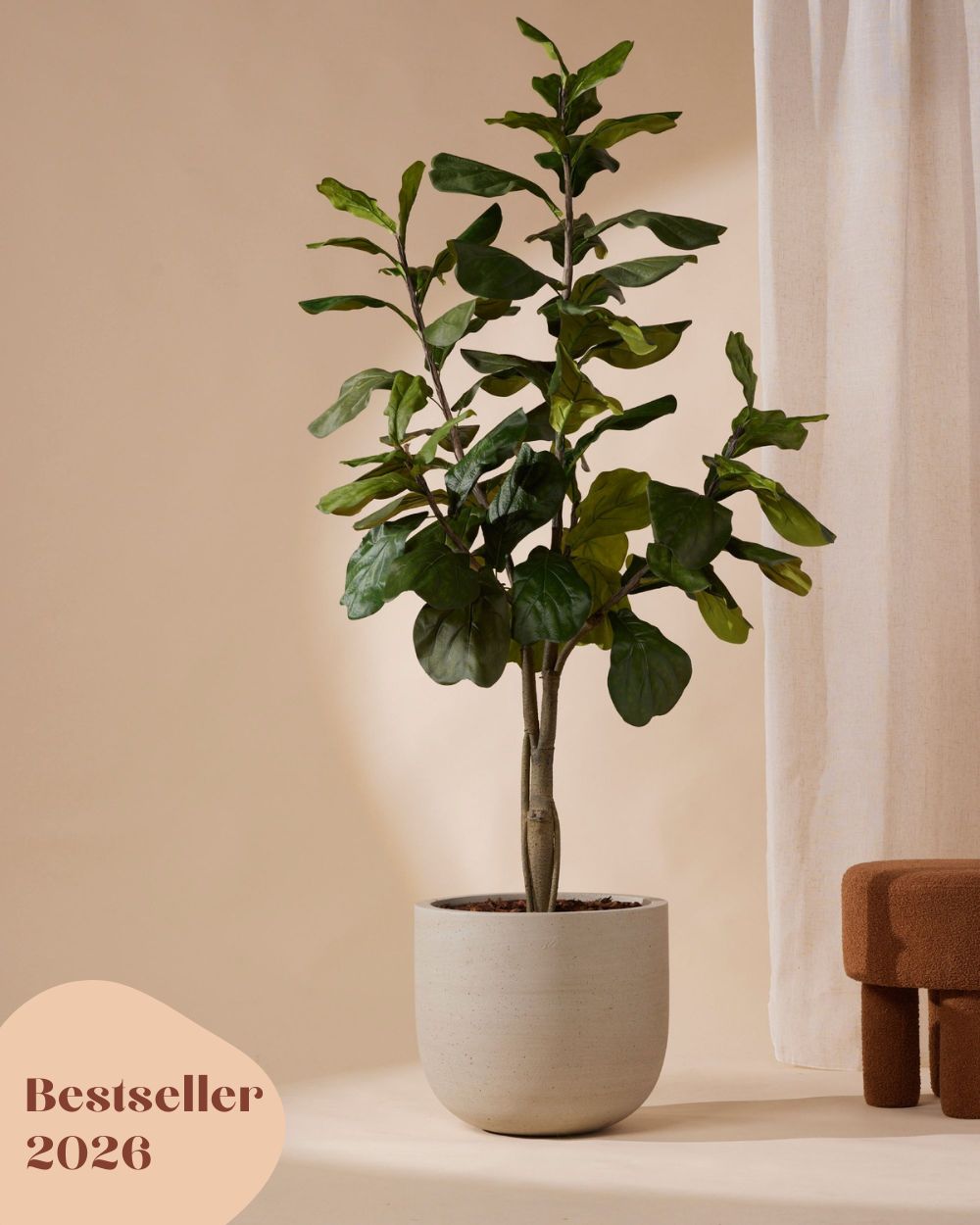 ficus artificial plant Artificial Ficus Lyrata Plant | 180 cm