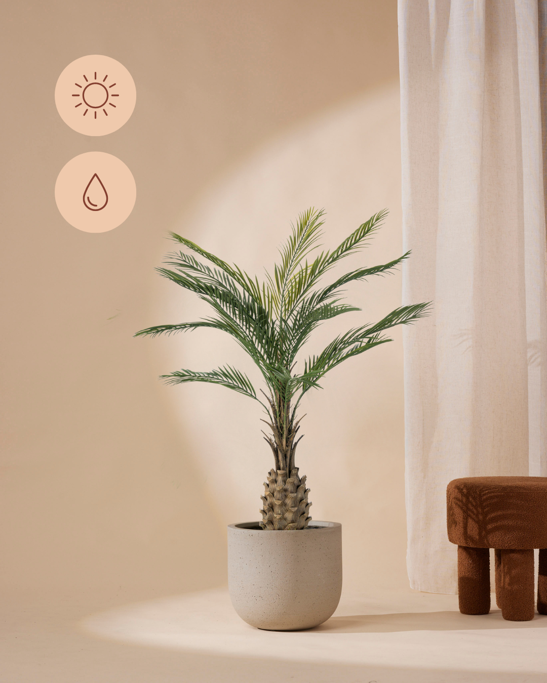 large faux palm plant Artificial Palm Plant Outdoor | 150 cm