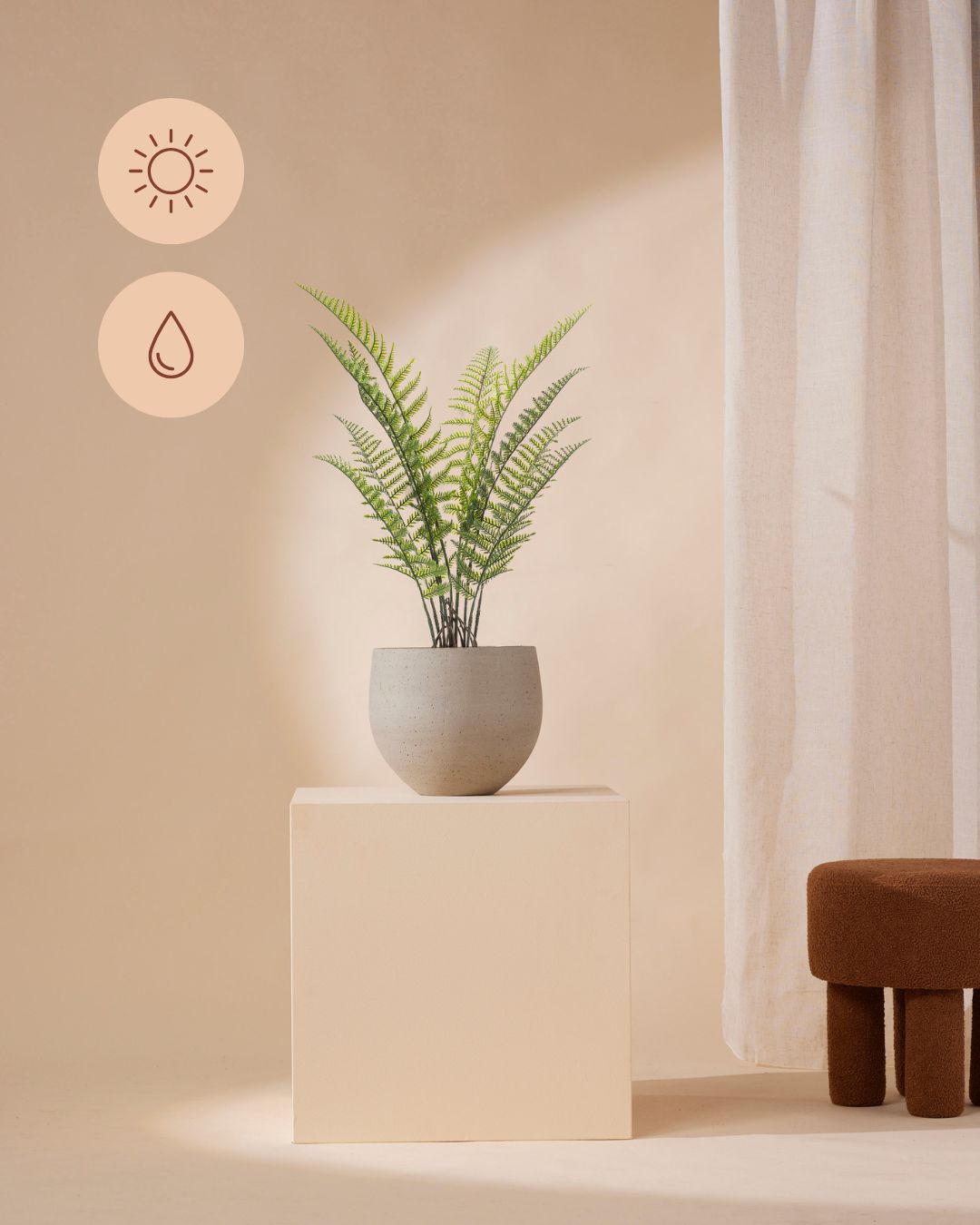 Artificial plant fern outdoor 90 cm