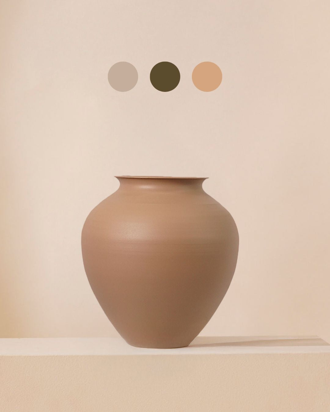 Lily vase 30 cm - nude
