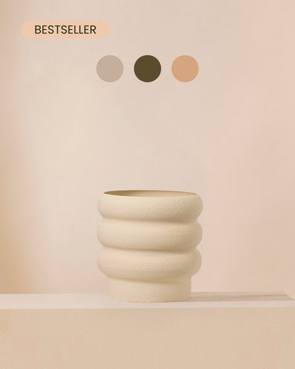 Pot Lois 20 cm - cream texture