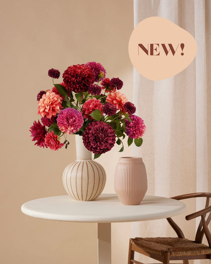 Kunstboeket Dahlia burgundy