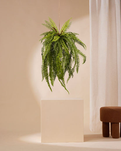 Artificial hanging fern 85 cm
