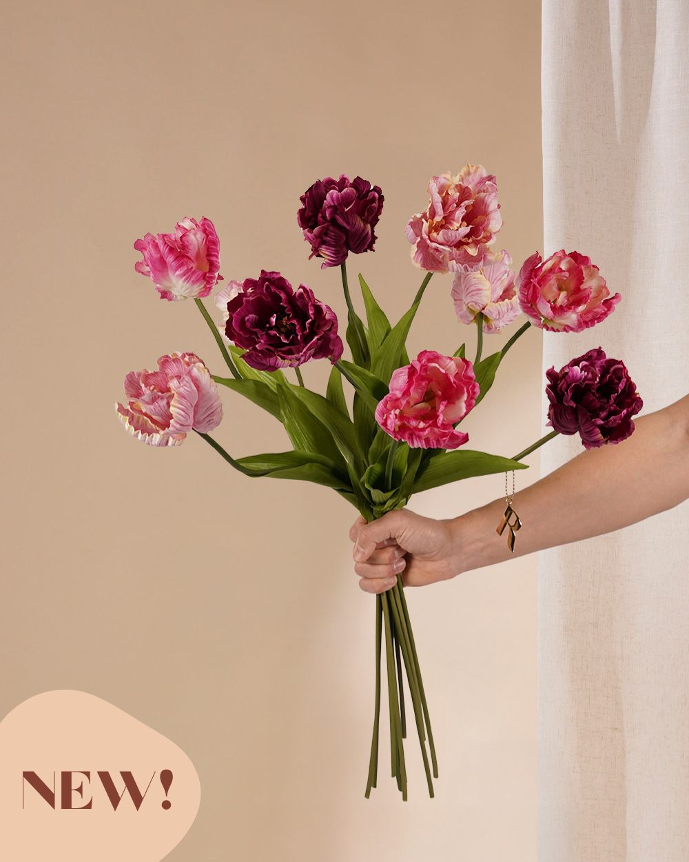 Tulpen mix deluxe paars 66 cm