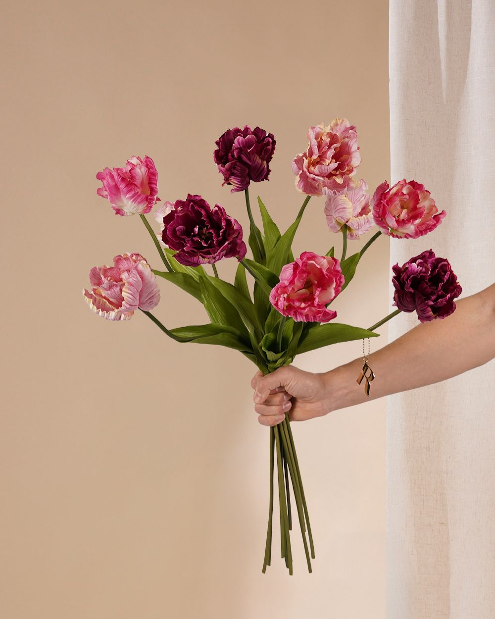 Tulpen mix deluxe paars 66 cm