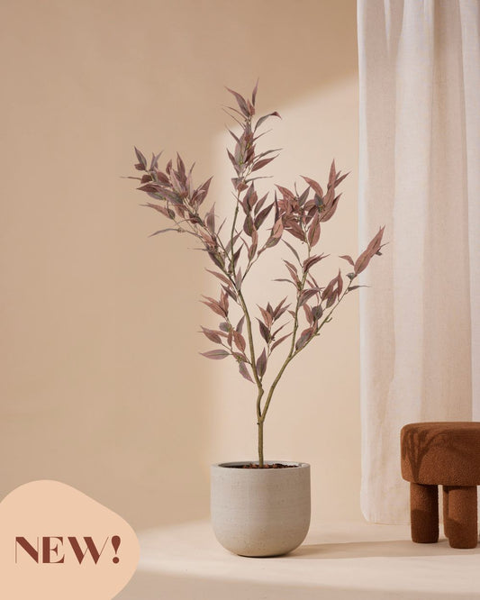 Artificial tree Eucalyptus Burgundy 150 cm
