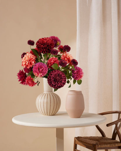 Kunstboeket Dahlia burgundy