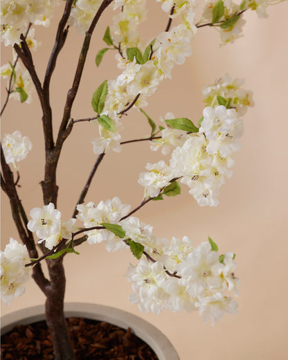 Kunstboom Cherry blossom wit 135 cm - RHODÉ