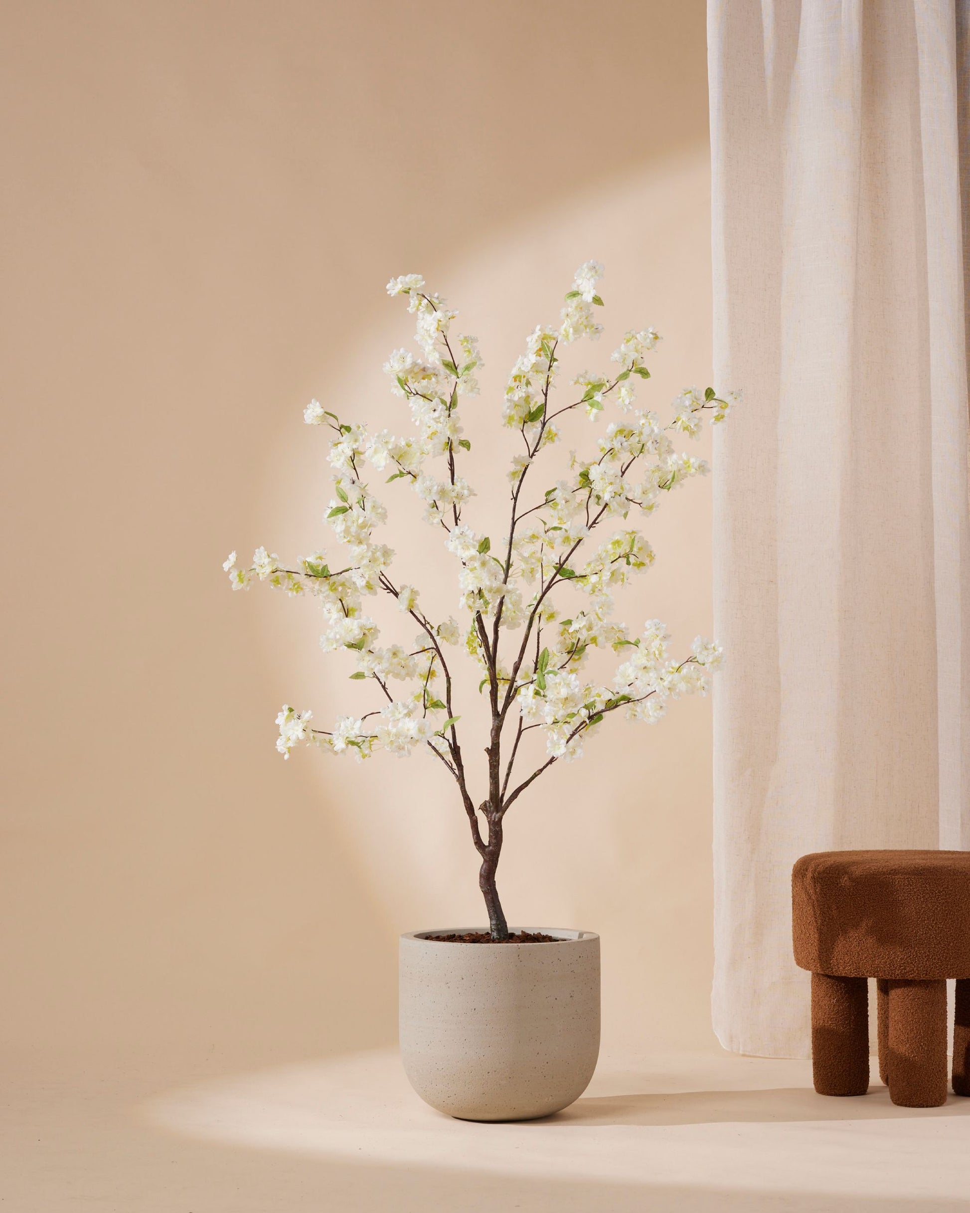 Kunstboom Cherry blossom wit 135 cm - RHODÉ