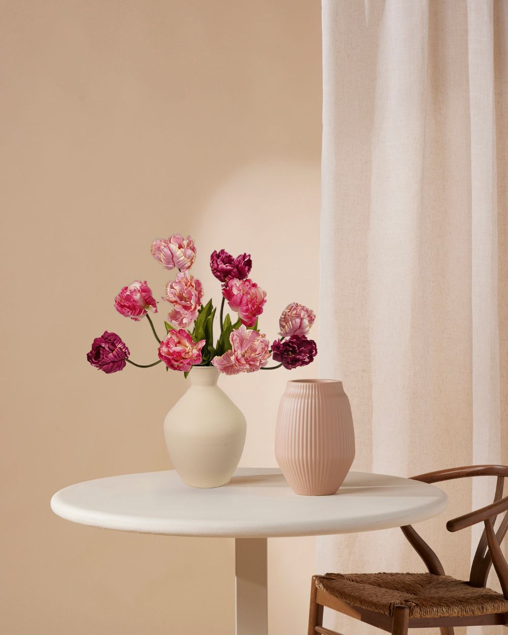 Ten tulips purple 66 cm