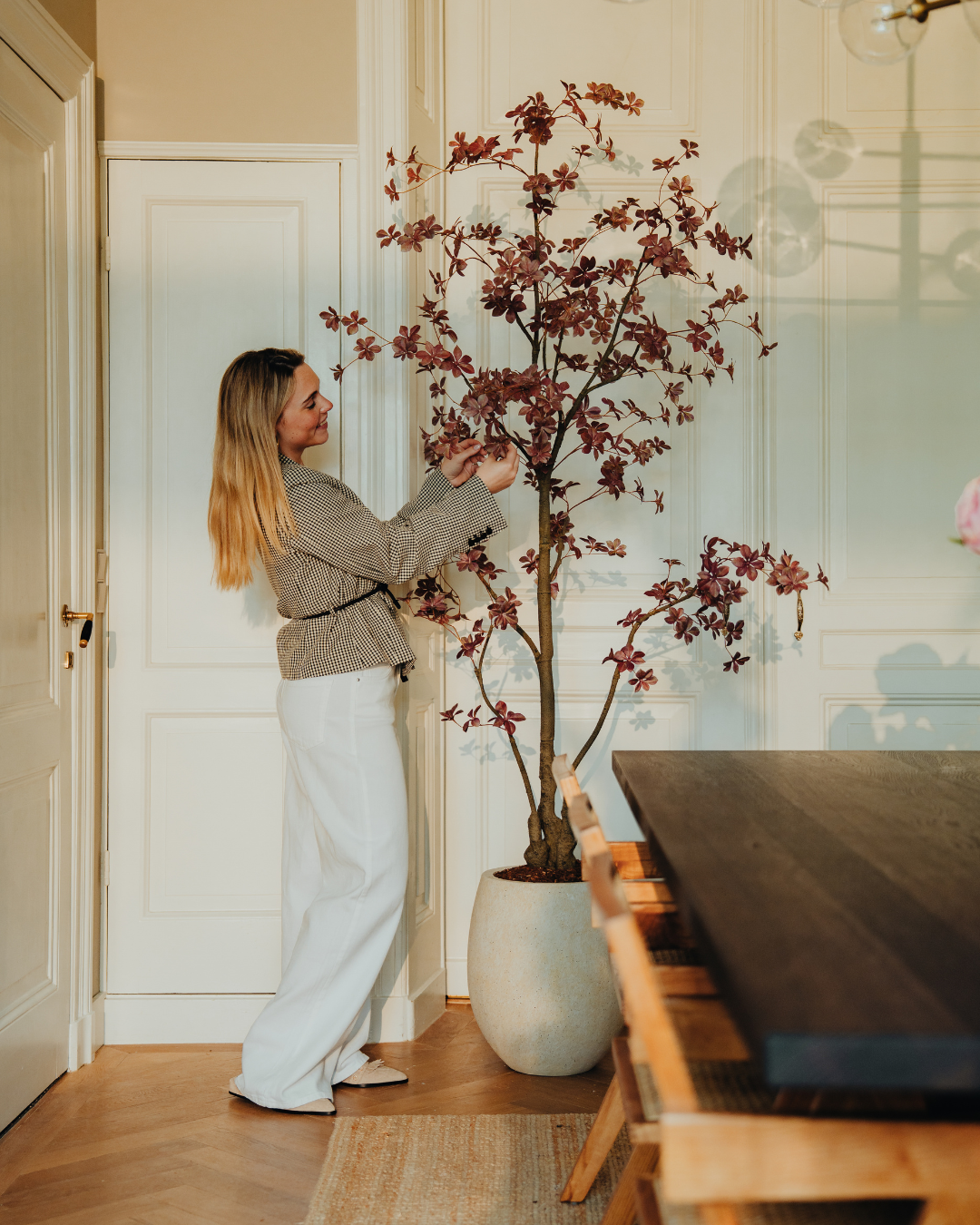 Kunstboom Tropaeolum Burgundy 210 cm
