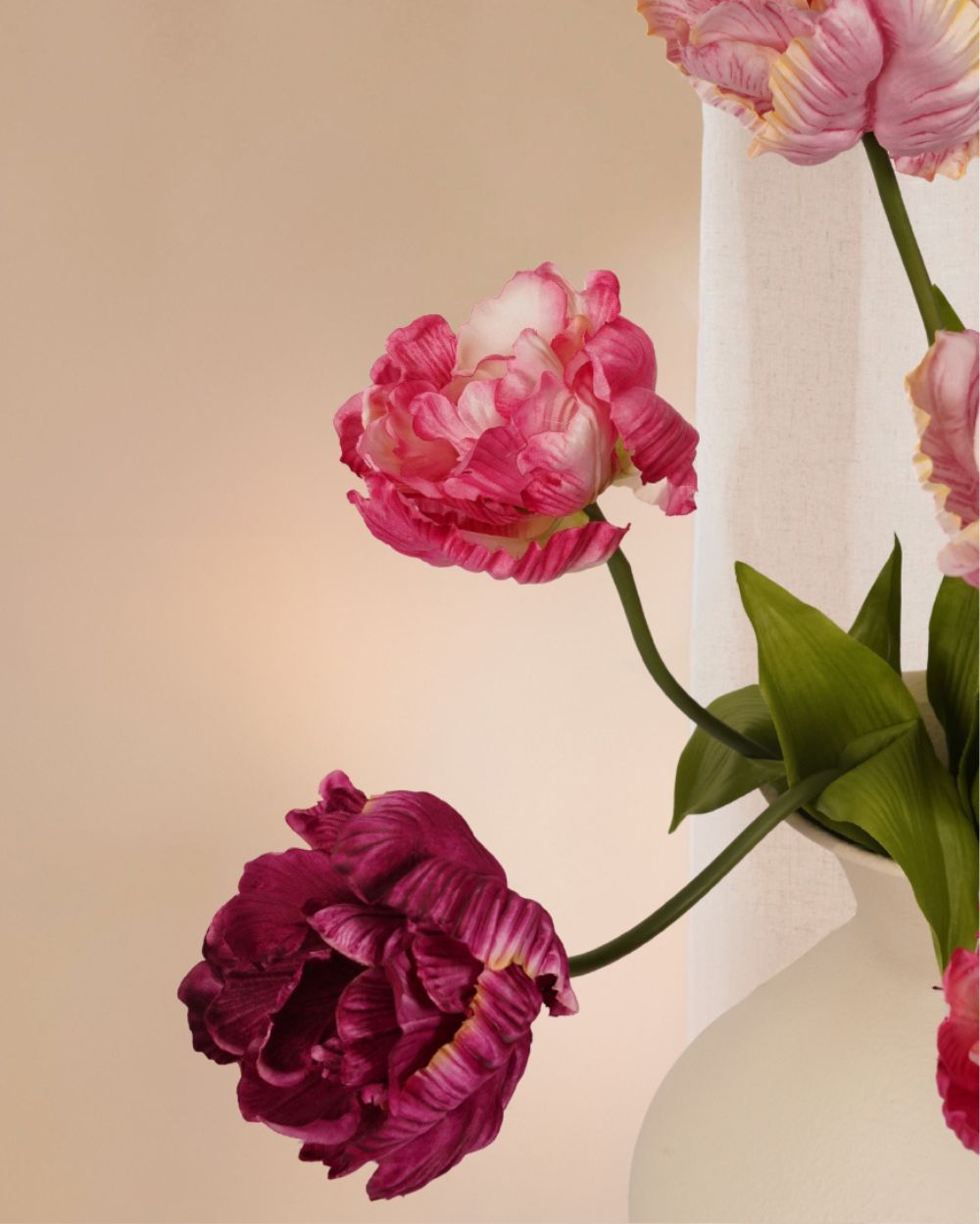 Ten tulips purple 66 cm